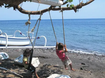 Children Entertain Themselves — Bali, Indonesia