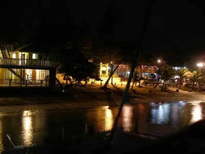 Night Shoreline — West End, Roatan, Honduras