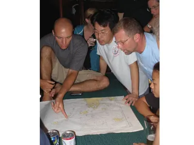 Plotting the Ships Cours — Raja Ampat, Indonesia