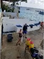 Shore-dive entry